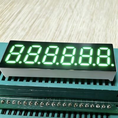 Καθαρή πράσινη οθόνη LED 6 ψηφίων 0,36 ιντσών 7 τμημάτων, που χρησιμοποιείται ευρέως για πίνακα οργάνων