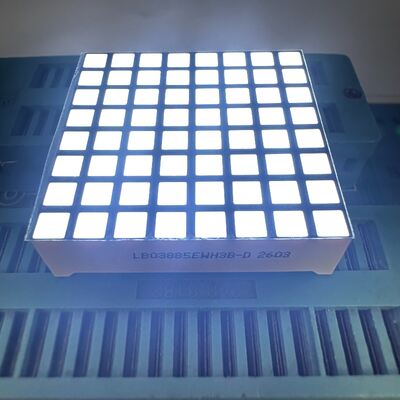 Εξαιρετικά φωτεινή λευκή οθόνη LED 8*8 τετραγωνικής κουκκίδας για οθόνη ρολογιού Canbus