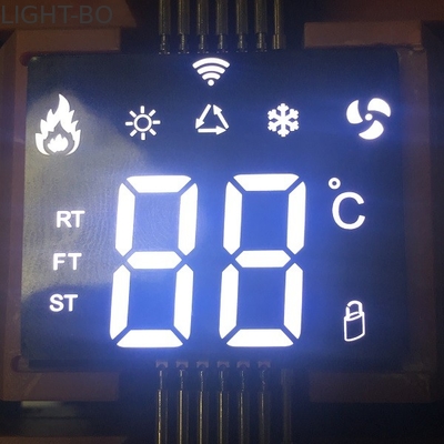 Υπερ λεπτή προσαρμοσμένη οθόνη LED SMD λευκή 7 τμήματος για ελεγκτή κλιματισμού