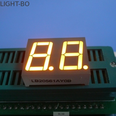 Καλή τιμή. 0.56 ιντσών Δύο ψηφία 7-τμήμα LED οθόνη κοινό ανόδιο κίτρινο χρώμα σε απευθείας σύνδεση
