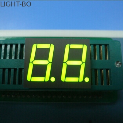 0.56 ιντσών Δύο ψηφία κοινή άνοδος 7-τμήμα LED οθόνη Κίτρινο πράσινο