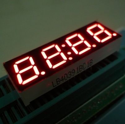 0,8 ίντσες 4 ψηφίο επτά οδηγήσεων τμήματος ρολογιών σταθερή απόδοση έντασης επίδειξης υψηλή φωτεινή