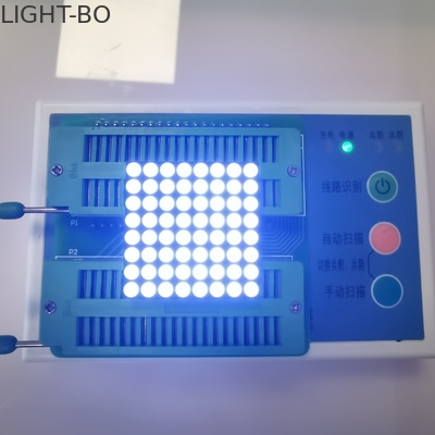 635nm 100mcd 8 X 8 σημείων μητρών των οδηγήσεων μαύρο πρόσωπο τμήματος επίδειξης κίτρινο