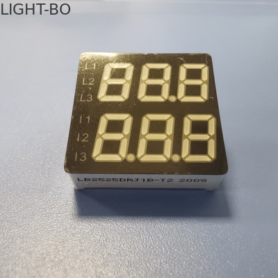 18mm ύψος διπλή γραμμή 4 επίδειξης 80mW 7 οδηγήσεων τμήματος ψηφία για την επιτροπή οργάνων