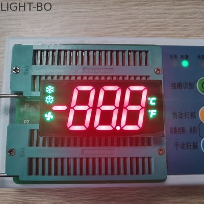 635nm επίδειξη των τριπλών οδηγήσεων ψηφίων 17mm ύψος για τον ελεγκτή ψυγείων