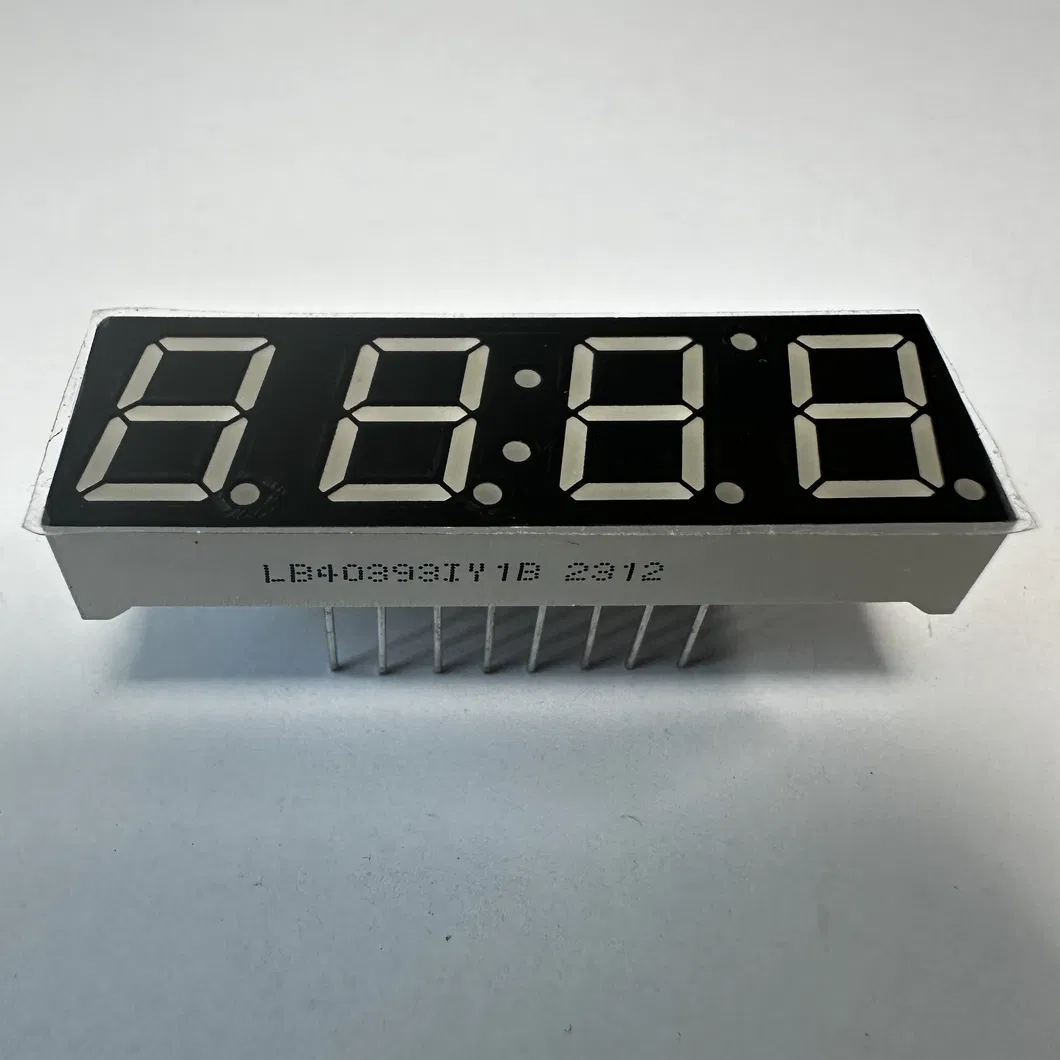 0.39"Κίτρινη οθόνη LED 7 τμημάτων κοινή άνοδος για δείκτη υγρασίας θερμοκρασίας 0