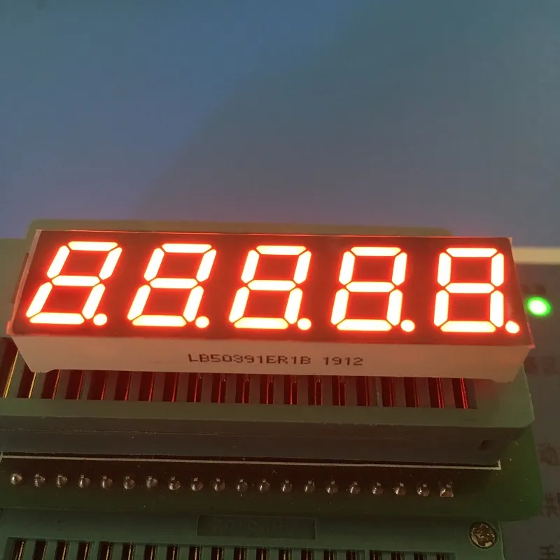 Υπερ φωτεινό κόκκινο 7 τμήματα LED οθόνη 0,39 ιντσών 5 ψηφίων κοινό άνοδο για ψηφιακό μετατροπέα συχνότητας 3