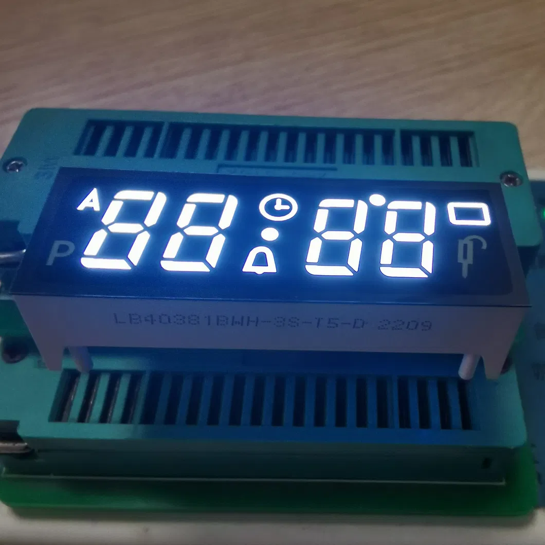 Δείκτης LED 7 τμημάτων 4 ψηφίων Ultra White Common Anode για ενσωματωμένο χρονοδιακόπτη φούρνου 0