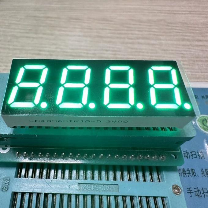 4-Ψηφιακή οθόνη LED 0,56 ιντσών (14,2mm) 7-τμημάτων – Καθαρό πράσινο, Κοινός άνοδος για πίνακες οργάνων & οικιακές συσκευές 0