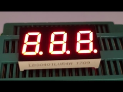 Τριψήφια 7 τμήματα LED οθόνη 0,4 ιντσών Ultra Bright Red για δείκτη θερμοκρασίας