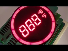 Στρογγυλή μορφή 7 τμημάτων οθόνης LED για ελεγκτή θερμοκρασίας
