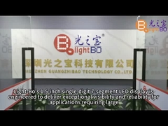 Υπερλευκή μονοψήφια οθόνη LED 38mm 7 τμημάτων Κοινή άνοδος για δείκτη ψηφιακού ρολογιού