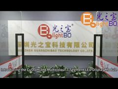 Προσαρμοσμένη Μπλε Κόκκινη Κίτρινη 7-Segment LED Οθόνη