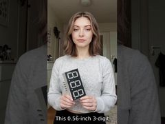 Οθόνη LED 7 τμημάτων 0,56 ιντσών (14,2 mm) 3 ψηφίων κοινής καθόδου για δείκτες θερμοκρασίας