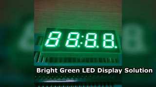 Καθαρή πράσινη οθόνη LED 7 τμημάτων για ψηφιακούς χρονοδιακόπτες