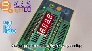 Οθόνη LED 4 ψηφίων εξαιρετικά φωτεινό κόκκινο 7 τμημάτων για πίνακες οργάνων