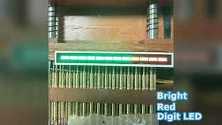 Οθόνη LED με εξαιρετικά φωτεινό κόκκινο ψηφίο