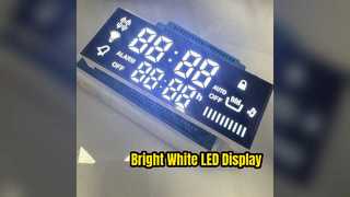 Ultra Bright White 7 Segment LED Display - Clear Readouts