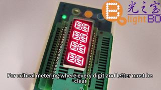 Αλφαριθμητική οθόνη LED 4 ψηφίων 14 τμημάτων, εξαιρετικά φωτεινό κόκκινο, για ταξίμετρα / εφαρμογές μέτρησης