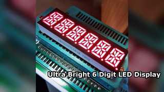 Εξαιρετικά φωτεινή οθόνη LED 6 ψηφίων 14 τμημάτων για ταξίμετρα