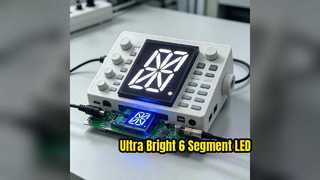 Οθόνη LED 16 τμημάτων 2,3 ιντσών Μονοψήφιο Ultra Bright Blue LED με μεγάλη διάρκεια ζωής και εξαιρετική γωνία θέασης για ψηφιακά πάνελ ενδείξεων