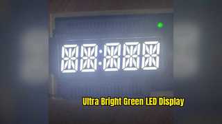Καθαρή πράσινη οθόνη LED 0,4 ιντσών για ψηφιακούς χρονοδιακόπτες