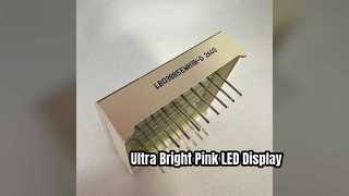 Οθόνη LED 0 8 ιντσών ροζ 7 τμημάτων για ψηφιακές ενδείξεις